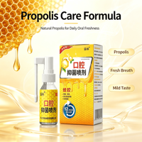 Spray buccal à la menthe et à la propolis OEM ODM, brume fine et douce, haleine fraîche longue durée, soin buccal quotidien, étiquette privée personnalisée