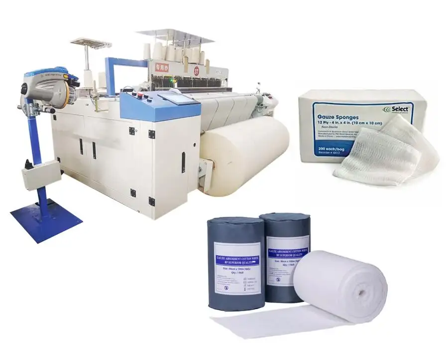 Gauze Bandage Manufacturing Machine capacity 2000m per day