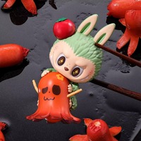 Boîte Mystère Officielle POPMART LABUBUU Wacky Mart Series - Lot de 12 Pièces Scellées, Jouet d'Art en PVC Original, Vente en Gros