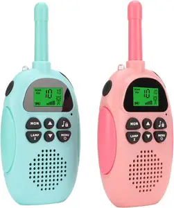 YYTeach Walkie Talkie for Kids充電式キッズトランシーバー2パックforBoys Girls Gift 3kms with Flashlight for Hiking