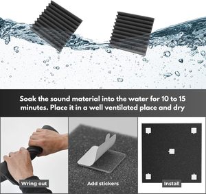 Âm thanh điều trị bằng chứng âm thanh hấp thụ tiếng ồn miếng bọt biển tuyệt vời cách nhiệt cách âm tường âm thanh bằng chứng bọt - Product Image 6