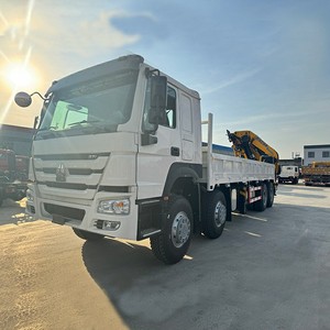 China Factory Direct Sales 43 Ton Knuckle Boom 8x4 HOWO <b>Cargo</b> Truck Mounted SQZ860 Hydraulic Folding Arm Crane Truck for Sale - Product Image 4