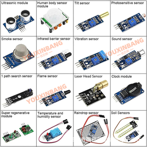 16-in-1 ใช้งานร่วมกับไมโครคอนโทรลเลอร์ Raspberry <span class=keywords><strong>Pi</strong></span>/STM32/UINO/R3/51 โมดูลเซ็นเซอร์อัจฉริยะ 16IN1 - Product Image 2