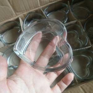 Decorazione per la tavola di nozze a forma di <span class=keywords><strong>cuore</strong></span> in vetro contenitore portacandele in vetro trasparente piccolo recipienti per la fabbricazione di candele - Product Image 3