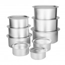 Set Peralatan Masak dari Paduan Aluminium Ekstra Tebal dengan Panci dan Wajan Serbaguna untuk Kompor Gas dan Induksi Desain Klasik