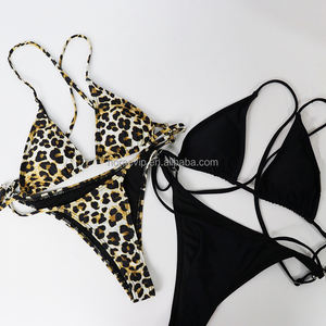 ชุดบอดี้สูทแฟชั่น S660 สองสี ลายเสือดาว เซ็กซี่ ชุดว่ายน้ำผู้หญิง สไตล์เล็กน้อย - Product Image 5