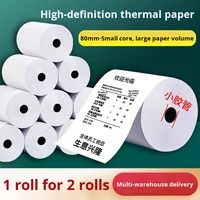 Papel Térmico para Caja Registradora de 80x80 mm, Sin Núcleo, Ultrafino, Blanco, Marca Wanliang, Uso en Oficina, Modelo Chino WL-102, Capa Única