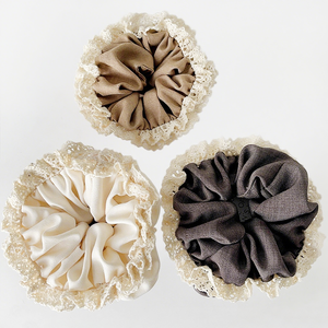 Europese Amerikaanse Stijl Paardenstaart Stof <span class=keywords><strong>Big</strong></span> <span class=keywords><strong>Hair</strong></span> Scrunchie Schattige Zoete Print Bloem Lacework <span class=keywords><strong>Hair</strong></span> <span class=keywords><strong>Scrunchies</strong></span> - Product Image 1