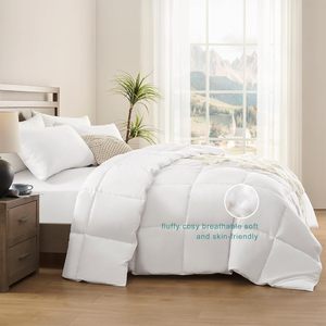 Couette personnalisable alternative au duvet pour hôtel, 250-300 GSM, matelassage en boîte, insert de couette doux et moelleux pour hôtel cinq étoiles - Product Image 2
