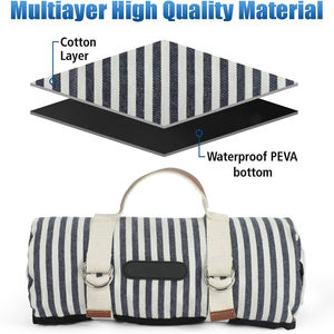 Goede Prijs Aangepast Ontwerp Waterdichte 150*200 Acryl Picknickkleken Draagbare Opvouwbare Strandmat - Product Image 4