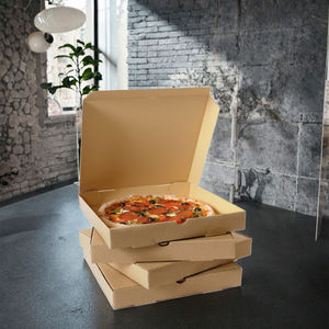 Boîte à pizza en carton ondulé personnalisée de 7 à 18 pouces avec des matériaux recyclés pour les aliments et les friandises pour animaux de compagnie - Product Image 3