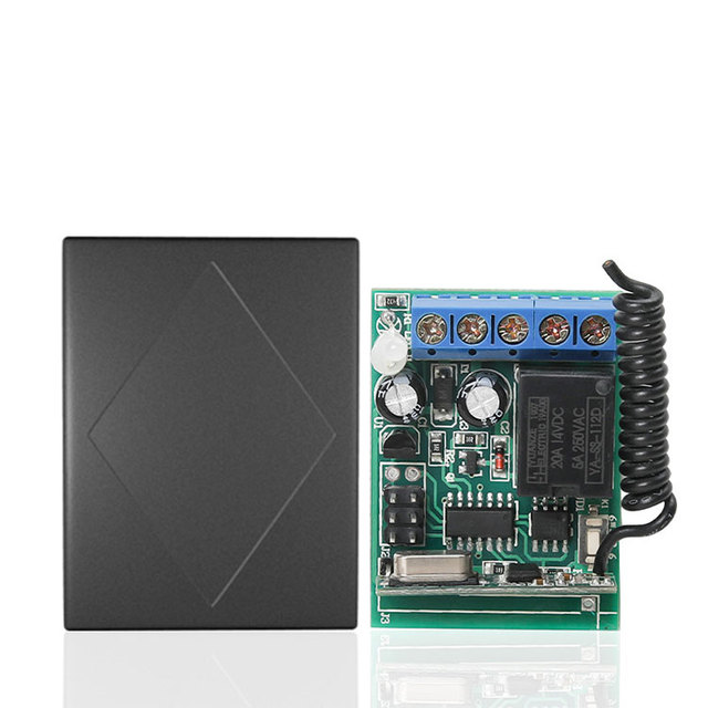 DC12V 1 Channel ZK1PA Multi Delay Time Function Learning Code 433MHz Wireless Remote Switch for Garage Door Light Alarm System