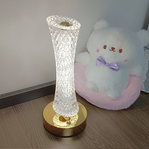 Lámpara de Mesa LED con Efecto de Agua, Bola de Ondas, Conexión USB, Moderna, Luz Blanca Cálida, Funciona con Batería, Control 3D, Táctil, de Cristal, para Dormitorio - Product Image 3
