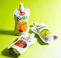 Pochettes de recharge personnalisées imprimées avec bec verseur, impression numérique, sac à jus écologique, pochette kraft avec bec verseur 100ml 350ml 500ml, pochette à jus