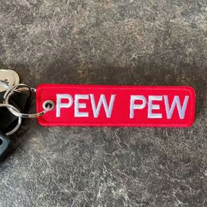 Porte-clés brodé personnalisé avec logo de marque promotionnel de mode, accessoires sur mesure - Product Image 6