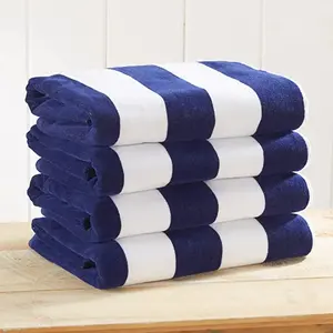 SANHOO Towel Producer 100% Cotton Stripe Woven Beach Towel 80X150 Stock Wholesale Microfiber Beach Towels