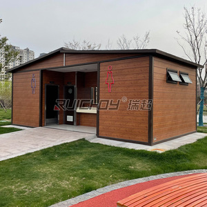 Baño Público Exterior Ruichoy, Baño Portátil Moderno de Madera Ecológico para Parques y Zonas Escénicas - Product Image 3