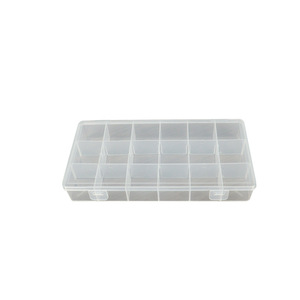 Plastic <b>Storage</b> <b>Box</b> 18 Compartment <b>Small</b> Rectangular For Jewelry Fishing Gear Stationery Tools Components Organizing Case - Product Image 5