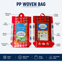 Sac en BOPP tissé pour riz 25kg, laminé, qualité alimentaire, recyclable, thermoscellable, impression par gravure, réutilisable, logo personnalisé