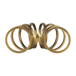 Scultura Moderna in Metallo a Forma di Anello, Oggetto Decorativo in Alluminio per Casa, Ufficio, Bagno e Arredamento - Product Image 6