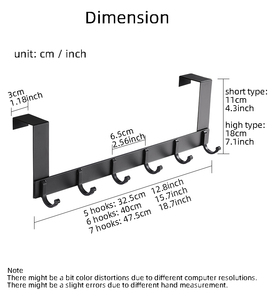 Crochets Au-dessus De La <span class=keywords><strong>Porte</strong></span> 5 Crochets Maison Salle De Bain Organisateur Rack Vêtements Manteau Chapeau Serviette <span class=keywords><strong>Cintre</strong></span> Nouvelle Salle De Bains Cuisine <span class=keywords><strong>Porte</strong></span> Accessoires - Product Image 6