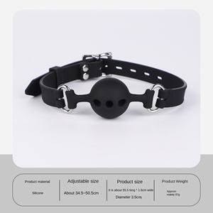 SM Props Fun Bouche Boule Femelle Formation Gorge Profonde Morsure Anneau Forcé Os Silicone Plug Chat Moustaches Fléau - Product Image 6