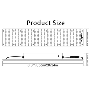 Lámpara de Cultivo LED LIWEIDA de Espectro Completo Regulable para Interiores, Panel de 100W/150W/240W, 150-1800 PPFD, Vida Útil de 50000 Horas - Product Image 6