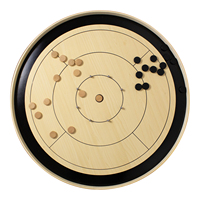 Planche de crokinole en bois du Canada, véritable bois dur, taille de tournoi, jeu de crokinole rond