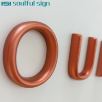 Lettres en métal 3D personnalisées en aluminium et laiton, signalétique gravée, étanche IP65, montage mural, publicité extérieure, direction, hôtels, centres commerciaux