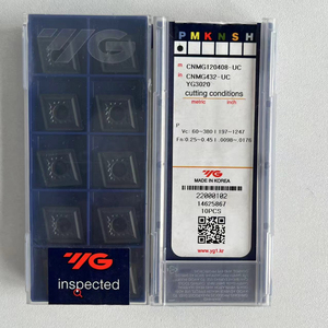 เม็ดมีดคาร์ไบด์แท้ 100% รุ่น YG-1 CNMG120408-UC YG3020 สำหรับงานกลึงภายนอก เครื่องกลึง CNC เคลือบผิว - Product Image 2