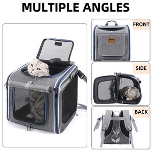 Transportín 3 en 1 para Mascotas, <span class=keywords><strong>Cesta</strong></span> para Bicicleta para Perros, Transportín Ventilado de Lado Suave para Bicicleta, Mochila para Perros, <span class=keywords><strong>Cesta</strong></span> para Bicicleta para Manillar - Product Image 3