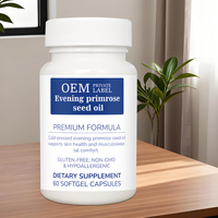 Capsules de gel de l'huile de graines d'onagre pour la santé de la peau et le confort musculo-squelettique 60 capsules