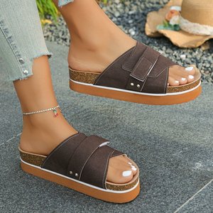 Women <strong>S</strong> Shoes Leopard Print Peep Toe <strong>Sheepskin</strong> Muffin Base <strong>Slippers</strong> Soft Plush Memory Foam for Winter Coziness - Product Image 5