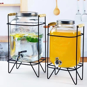 Distributeur de jus, boisson, liqueur, verre, café de <span class=keywords><strong>cuisine</strong></span>, liquide, thé froid, jus de fruits, eau avec robinet, prix de vente - Product Image 5