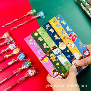 Wholesale Wooden Cartoon Five Piece Stationery Children Christmas <b>Gift</b> Set Ruler Rubber Pencil Sharpener - Product Image 5