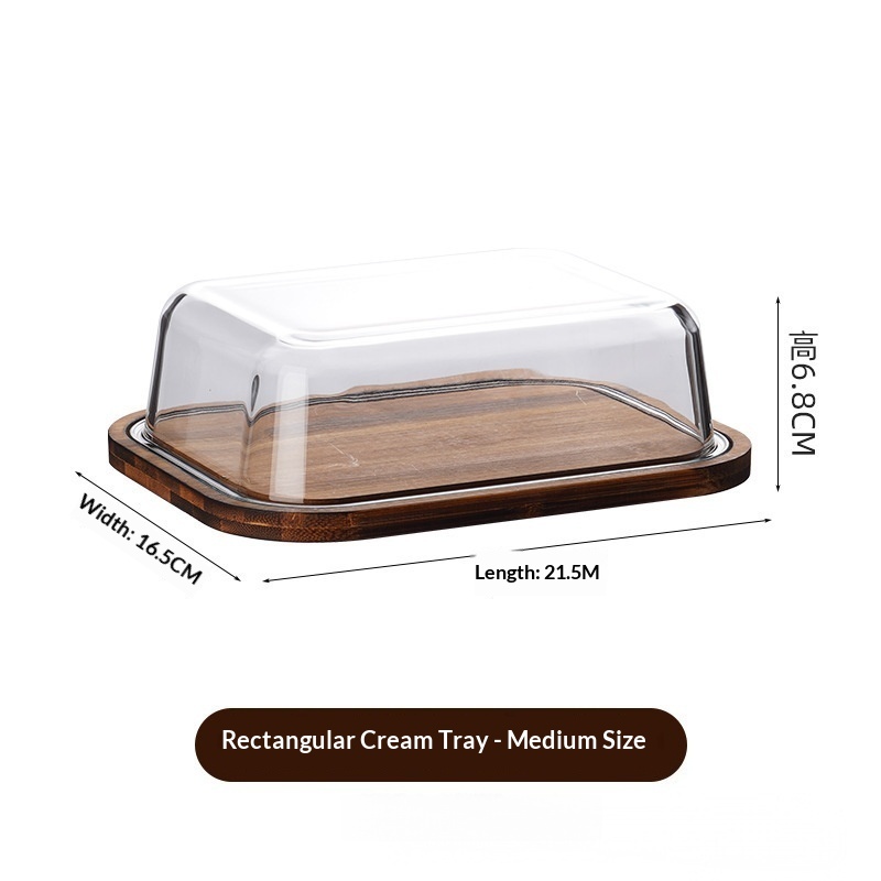 Marron, rectangulaire, taille moyenne.