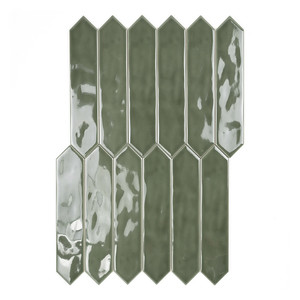 Piastrella Picket Moss 5x25 cm, spessore 9 mm, lucida con bordi irregolari - Product Image 2