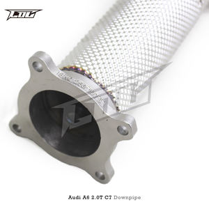 ऑडी ए 6 2.0 टी सी 7 सी 7 2012-2018 स्टेनलेस स्टील हेडर हीट शील्ड स्पोर्ट कार निकास पाइप के साथ - Product Image 4