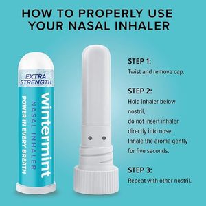 Inhalador <span class=keywords><strong>Nasal</strong></span> de Aroma a Menta de Invierno de Larga Duración, Capacidad de 2 ml, Carcasa de PP Libre de BPA, Núcleo de Mecha de Algodón <span class=keywords><strong>para</strong></span> Aromaterapia Diaria y Energía - Product Image 4
