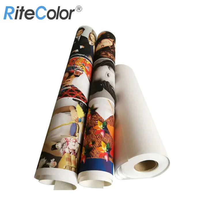 Rotolo di tela a getto d'inchiostro con stampa in tela di policotone acquoso per stampante di grande formato