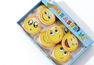 Bon prix, gommes à effacer mignonnes pour enfants, accessoires de papeterie scolaire, gommes à effacer avec un <span class=keywords><strong>visage</strong></span> souriant - Product Image 4