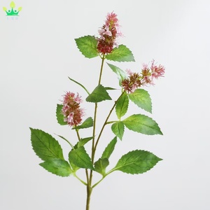 Bouquet Artificiel de Fleurs de <span class=keywords><strong>Patchouli</strong></span> et d'Hydrangeas à 3 Têtes pour Décoration de Table, Vase, Maison, Noël, Nouvel An Chinois, Mariage, Fête - Product Image 6
