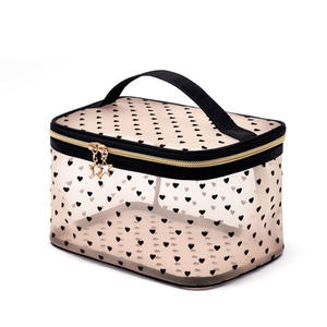 Womens <b>Travel</b> <b>Makeup</b> Organizer Large-capacity Portable Wash <b>Bag</b> Best-selling Transparent Nylon Mesh Open Cosmetic <b>Bag</b> - Product Image 1