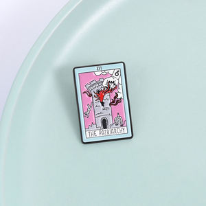 Broche de Esmalte Tarot <span class=keywords><strong>THE</strong></span> PATRIARCHY, Pins Feministas, Broches de Poder para Mulheres e Meninas, Distintivo para Mochila, Presente de Joias para Amigos - Product Image 1