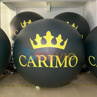 Ballon publicitaire avec logo personnalisé 1m 2m 3m 4m Ballon PVC Led RVB Télécommande Grands ballons gonflables à l'hélium pour événements