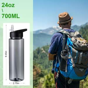 Toptan özel logo BPA ücretsiz 700ml plastik spor su şişesi bisiklet su bardağı açık spor seyahat - Product Image 4