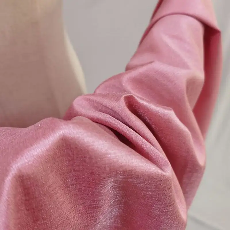 New Fashion Stoff 320D Rinde faltig dicken Satin Organza für Kleid