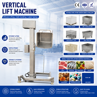 Automatische hydraulische kolomheftruck voor voedselverwerking, bakkenleegmaker, machine voor het overbrengen van vlees, groenten en fruit.