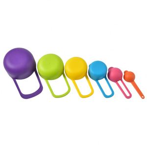 Factory Set of Colorful Plastic <b>Cups</b> Spoons 6Pcs Essential <b>Measuring</b> Tools <b>for</b> Cooking and <b>Baking</b> - Product Image 3