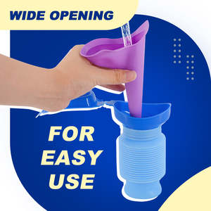 <span class=keywords><strong>Urinoir</strong></span> d'urgence portable réutilisable pour hommes et femmes, dispositif d'urination mobile unisexe anti-fuite pour les voyages, le camping, la randonnée et les road trips - Product Image 4